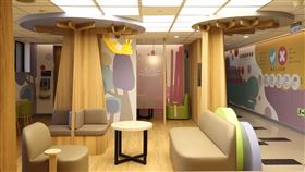 台大癌症病房變身「森林系」讓癌友身心療癒。（圖／癌症希望基金會提供）