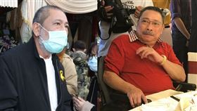 傳陳松勇二弟在靈堂前拍桌咆哮。（圖／記者邱榮吉攝影）