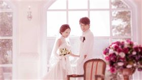 ▲廖科溢跟魏珮聿是新聞台同事，當初相戀不到一年閃婚。（圖／傳奇影像工作室 我的婚禮 My Wedding 結婚電影臉書／CTWANT提供）