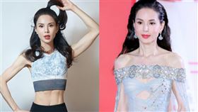  李若彤28日受邀出席時尚活動，穿著露肩禮服走紅毯，因太瘦，鎖骨凹陷，令粉絲直呼心疼。微博