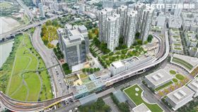 新店捷運十四張站開發模擬圖。（圖／仲量聯行提供）