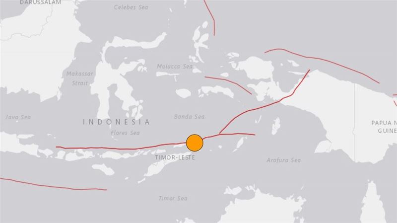 印尼西南群島狂搖　規模7.2地震