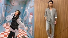 ▲林采欣(左)、Sam Lin林仲軒(右)都在YT上有千萬觀看歌曲。（圖／林采欣、Sam Lin IG）