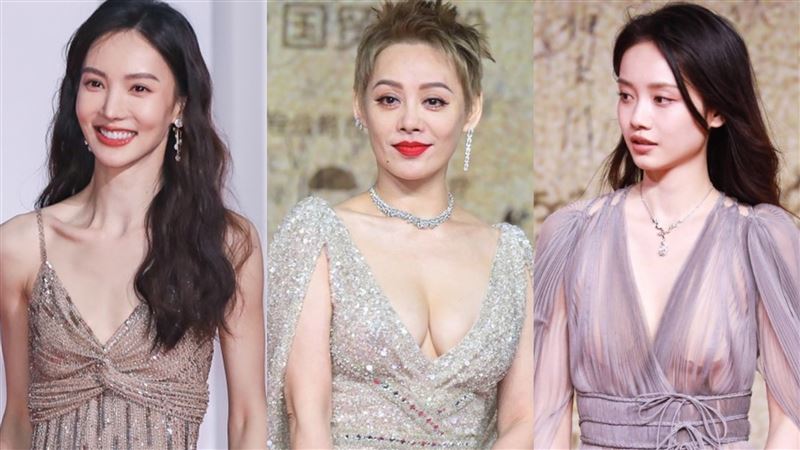 女模透視裝走紅毯…「胸貼」全被看光