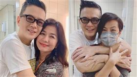  香港歌手黃耀明開演唱會，鍾楚紅、何韻詩後台合照。（圖／翻攝自黃耀明臉書）