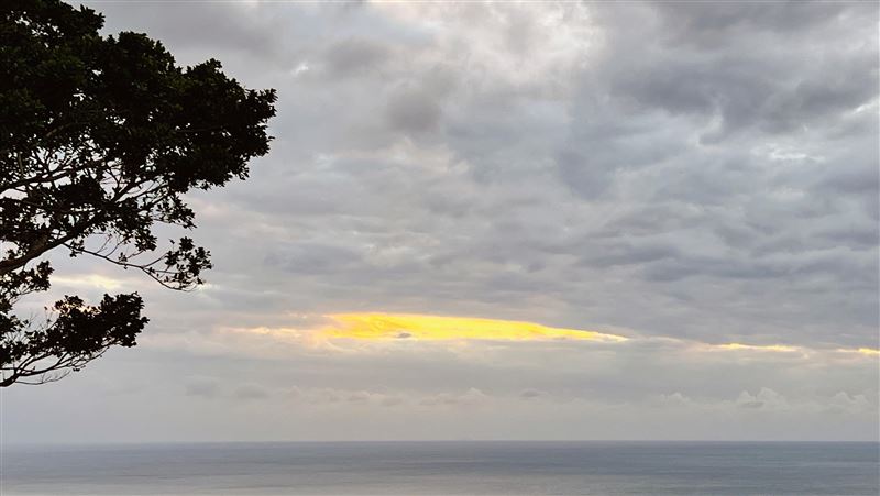 關山日落　2021最後一道夕陽