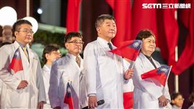 蔡英文、賴清德出席「2022年元旦總統府升旗典禮」（圖／總統府提供）