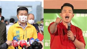 顏寬恒，陳柏惟。（圖／翻攝畫面（左）翻攝自民進黨直播（右））