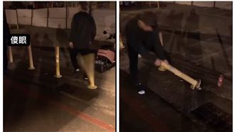 健身教練醉後脫序　扭斷防撞桿下場慘