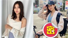 林夢拍攝新寫真企劃化身UberEats最正外送員。（組合圖／翻攝自林夢IG）