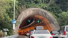 雪隧北上塞車(翻攝畫面)