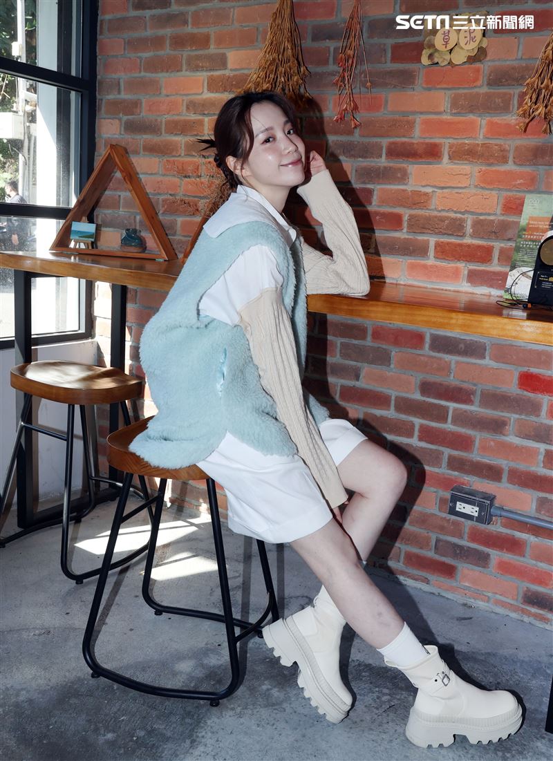 程予希三立新聞網專訪。（記者邱榮吉/攝影）