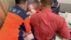 台南,女童,塑膠桶,受困,砂輪機,消防