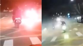 新北屁孩持信號彈飆車