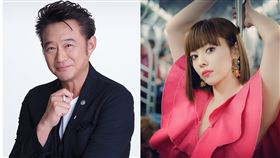 日本資深男星船越英一郎與小22歲女星松下萌子穩定交往中。（圖／翻攝自船越英一郎經紀公司官網、松下萌子IG「moecochalkart」）
