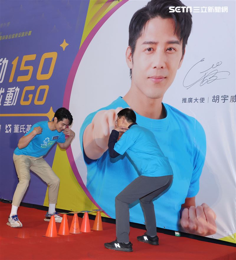 胡宇威擔任「樂動150，想動就動GO推廣大使，得知自己在紐約的妹夫和3歲的姪女染疫」，讓他憂心感嘆「滿複雜的心情」。（記者邱榮吉/攝影）