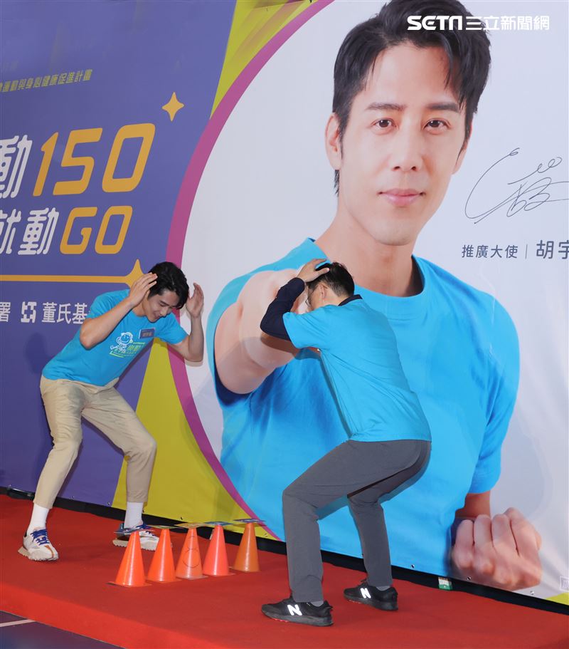 胡宇威擔任「樂動150，想動就動GO推廣大使，得知自己在紐約的妹夫和3歲的姪女染疫」，讓他憂心感嘆「滿複雜的心情」。（記者邱榮吉/攝影）