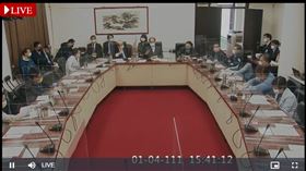 立法院長游錫堃召集朝野協商臨時會。（圖／翻攝立法院直播系統)