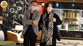 謝盈萱被直擊與一名油頭熟男在萬豪酒店用餐。（圖／CTWANT提供）