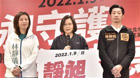 林靜儀、林昶佐、蔡英文、吳怡農、林佳龍、蔡其昌（圖／民進黨提供）