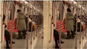 正妹捷運被侵犯暴打癡漢…「呼巴掌3分鐘不停」怒吼：喜歡摸是嗎（圖／翻攝自九派新聞微博）