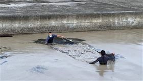 火山浮石短時間難消失  綠島長期抗戰（1）日本小笠原群島海底火山110年8月噴發，火山浮石11月間漂流至台灣東海岸，至今還有大量浮石漂至綠島。綠島鄉長謝賢裕5日表示，已經做好長期抗戰準備。（綠島鄉公所提供）中央社記者盧太城台東傳真  111年1月5日