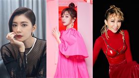 《乘風破浪的姐姐》第三季瘋傳名單有賈靜雯（左圖起）、王心凌、李玟。（圖／翻攝自臉書、台視提供、翻攝自微博）