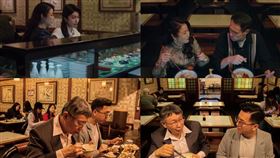 柯文哲到《華燈初上》劇中日本料理餐廳吃飯。（圖／翻攝自柯文哲臉書）