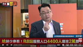 台灣韜略策進協會副理事長張宇韶在《94要客訴》質疑趙少康2萬多票哪裡來的?