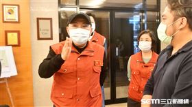 侯友宜市長於板橋區訪視防疫旅館（圖／新北市府提供）