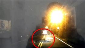 新埔分局,馬路,輾壓（圖／翻攝畫面）