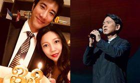 王力宏，李靚蕾，李建復。(圖／微博)