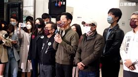 終止惡戰，守住立委席次，林昶佐出面召開記者會。（圖／記者黎冠志攝影）