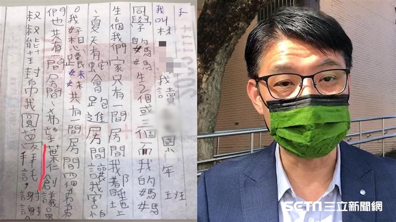 議員剛喪父　收女童擠破屋陳情信淚崩
