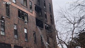 紐約公寓大火（圖／AP授權）