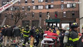 紐約公寓大火（圖／AP授權）