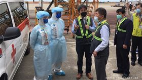 陳時中/王必勝/桃園機場/防疫動線（圖／指揮中心提供）