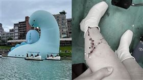 碧潭,天鵝船,魚鉤,台北（圖／翻攝自PTT）