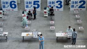 北市科教館疫苗接種站(記者陳弋攝影)