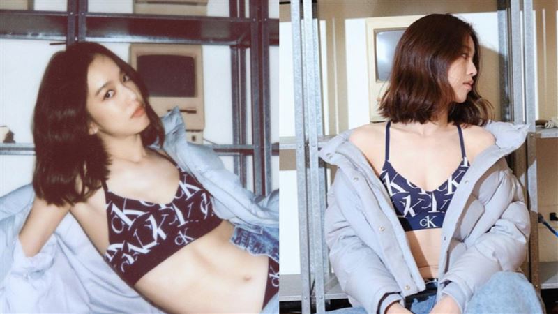 陳庭妮解放酥胸　曬「男友視角」辣照