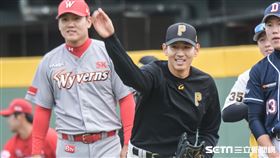 韓職聯隊投手李帶溵 圖／記者林敬旻攝