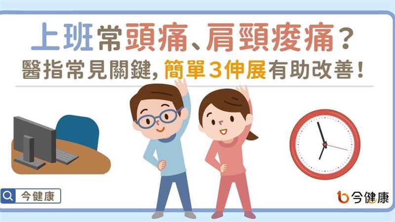 上班常頭痛、肩頸痠痛？醫指常見關鍵