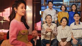 林心如在《華燈初上》與六月（右圖後排中）飾演道不同不相為謀的姊妹。（圖／翻攝自臉書）