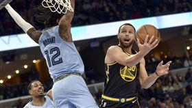 ▲柯瑞（Stephen Curry）27分10籃板10助攻。（圖／美聯社／達志影像）
