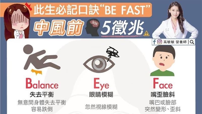 中風5徵兆！專家：年輕人也逃不過