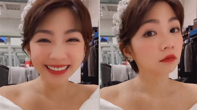 曾智希辣穿低胸婚紗　15秒片太惹火