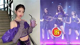 張員瑛在IVE公演舞台上不慎割傷膝蓋。（圖／翻攝自IG）