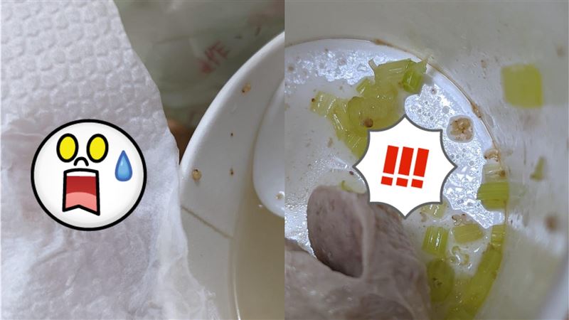 貢丸湯加白芝麻？喝完發現「全是蟲」