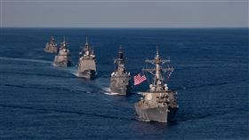 日本與美國聯手舉行「銳劍」軍演。（圖／翻攝自USSronaldreagan臉書）