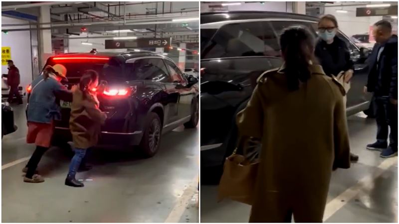 人肉佔車位遭硬上！女哀號：壓住我人